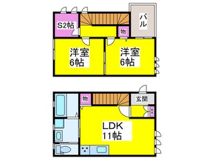 三国ヶ丘residence E棟の物件間取画像